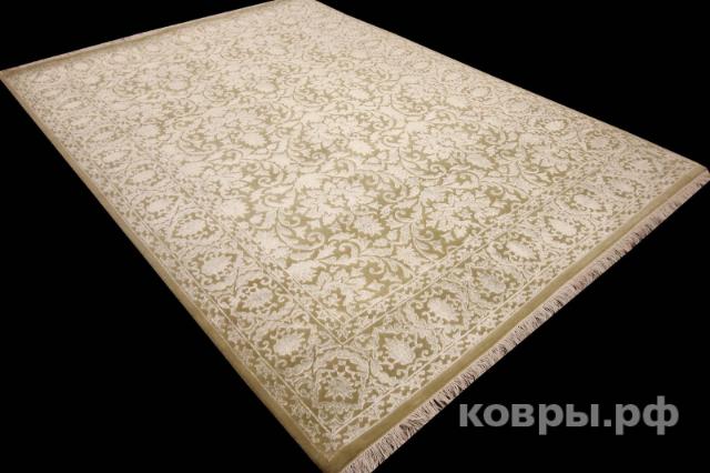 ковер ручной работы Индийский ковер ручной работы из шелка и шерсти Agra (Агра) 2.46x1.72 — фото 3