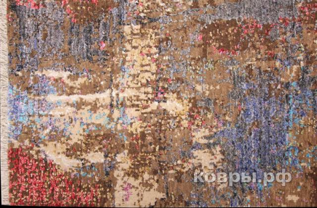 ковер ручной работы Индийский ковер ручной работы из шелка и шерсти 1.84x1.25 — фото 2