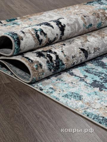 ковер Ковер ALPIN PARADIZE 01632A GREY / TURQUOISE — фото 3