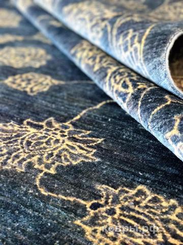 ковер ручной работы Шелковый Афганский ковер ручной работы Сhoubi (Чуби) 3.41x2.41 — фото 4