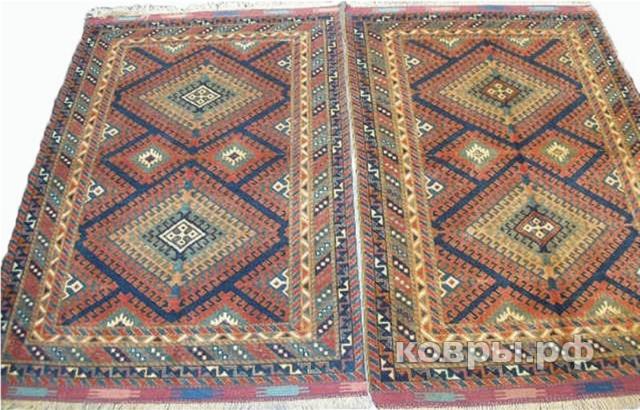 ковер ручной работы Афганский ковер ручной работы Казах 1.03x1.45м — фото 2