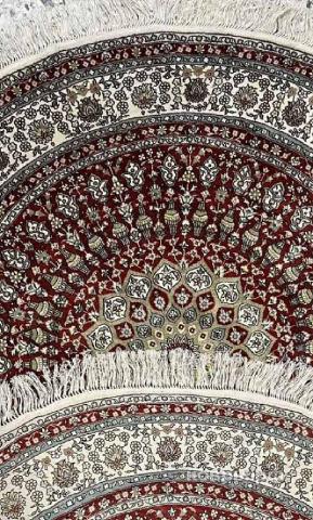 ковер ручной работы Шелковый Китайский ковер ручной работы 1.24x1.24 — фото 2