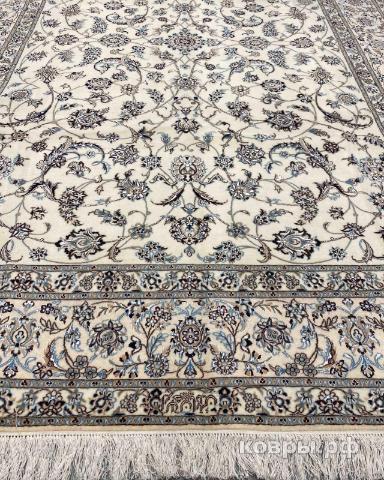 ковер ручной работы Иранский ковер ручной работы из шелка и шерсти Nain (Наин) 3x2.07 — фото 5