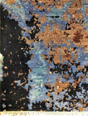 ковер ручной работы Индийский ковер ручной работы из шелка и шерсти 4.26x3.05 — фото 4