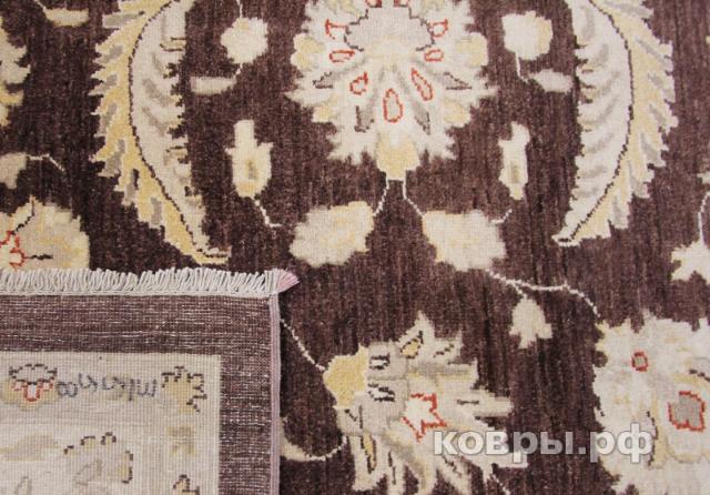 ковер ручной работы Шелковый Афганский ковер ручной работы Сhoubi Ziegler (Чуби зиглер) 3.91x2.98 — фото 4