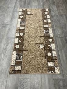 Коврик № 1695,бежевый,размер 0,9 на 1,9 метра