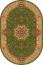 ковер Merinos Izmir d037 GREEN Овал