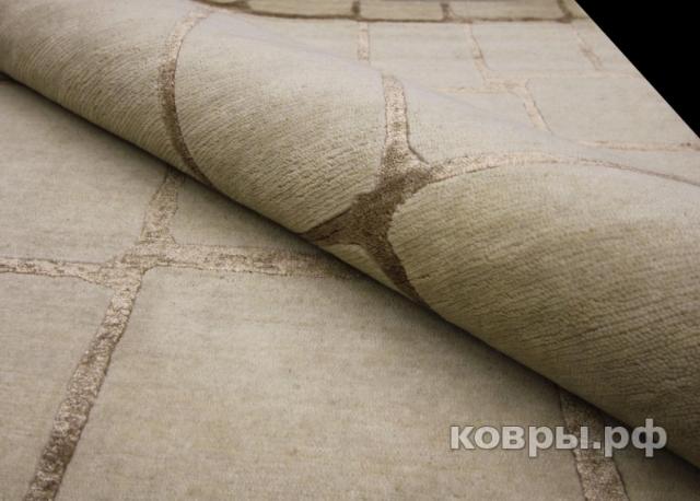 ковер ручной работы Индийский ковер ручной работы из шелка и шерсти 2.53x2 — фото 4