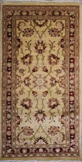 Афганский ковер ручной работы из шелка и шерсти Сhoubi (Чуби пара)  1.43x0.7