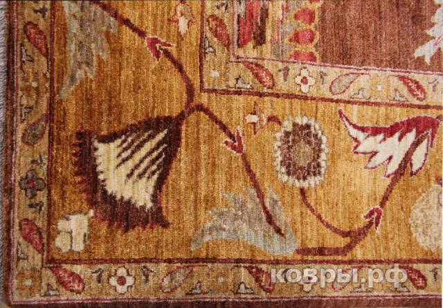 ковер ручной работы Шерстяной Афганский ковер ручной работы Сhoubi (Чуби файн) 3.9x2.95 — фото 3