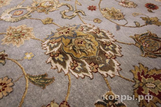 ковер ручной работы Индийский ковер ручной работы из шелка и шерсти Aurora (Аврора) 3.76x2.74 — фото 3