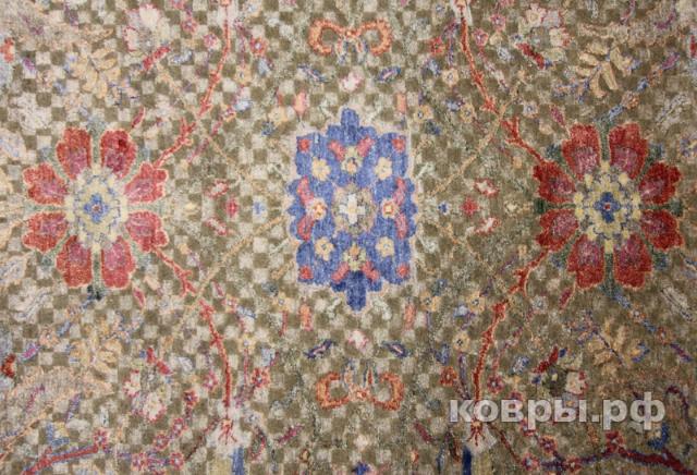 ковер ручной работы Индийский ковер ручной работы из шелка и шерсти Bidjar (Биджар) 5.37x3.48 — фото 2