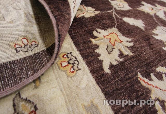 ковер ручной работы Шелковый Афганский ковер ручной работы Сhoubi Ziegler (Чуби зиглер) 3.91x2.98 — фото 5