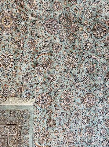 ковер ручной работы Шелковый Индийский ковер ручной работы Kashmir (Кашмир) 5.52x3.76 — фото 6