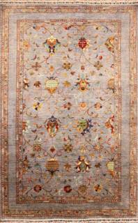 Шелковый Афганский ковер ручной работы Waziri (Вазири) 2.61x1.7 Шелковый Афганский ковер ручной работы Waziri (Вазири) 2.61x1.7