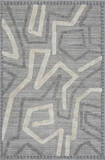 Турецкий ворсовый ковер TUNIS 6604A L.GRAY / WHITE