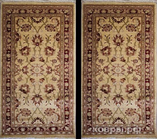 ковер ручной работы Афганский ковер ручной работы из шелка и шерсти Сhoubi (Чуби пара)  1.43x0.7 — фото 2