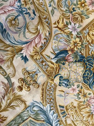 ковер ручной работы Китайский ковер ручной работы из шелка и шерсти Savonnery (Савоннери) 4.78x3.73 — фото 2