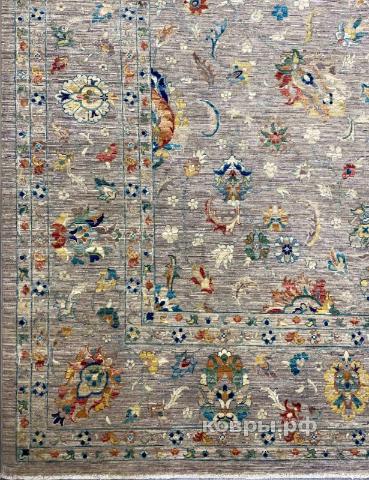 ковер ручной работы Шелковый Афганский ковер ручной работы Waziri (Вазири солтани) 3.65x2.75 — фото 2