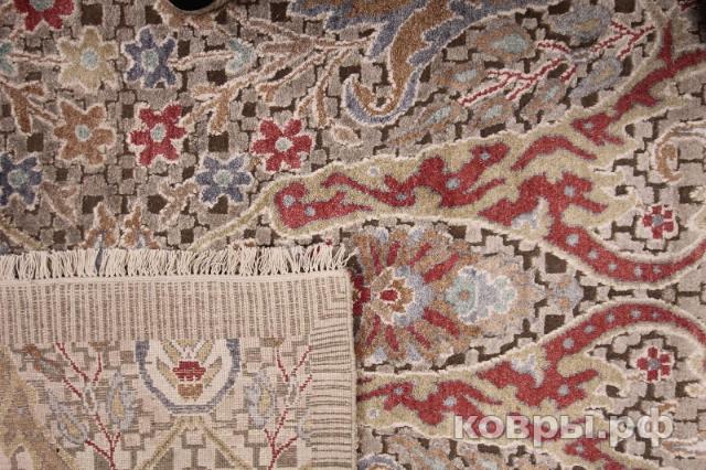 ковер ручной работы Индийский ковер ручной работы из шелка и шерсти Bidjar (Биджар) 3.64x2.74 — фото 2