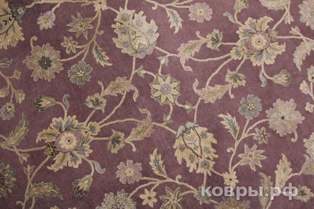 ковер ручной работы Индийский ковер ручной работы из шелка и шерсти Aurora (Аврора) 3.07x2.49 — фото 2