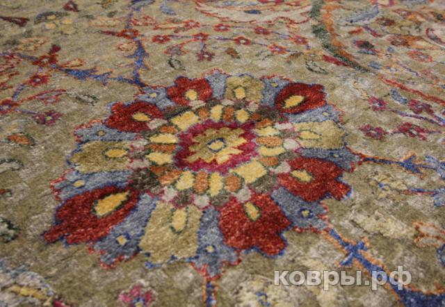 ковер ручной работы Индийский ковер ручной работы из шелка и шерсти Bidjar (Биджар) 5.37x3.48 — фото 3