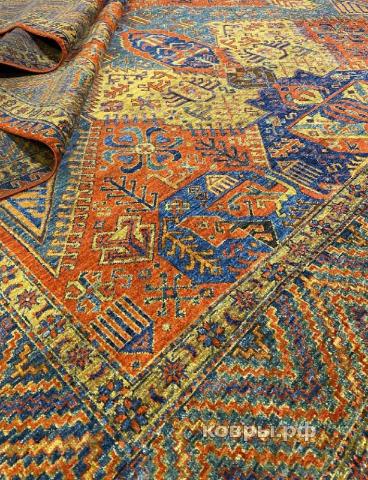 ковер ручной работы Шелковый Афганский ковер ручной работы Horasan (Хорасан) 3.71x2.8 — фото 3