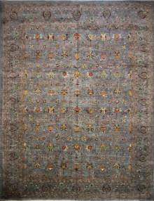 Шелковый Афганский ковер ручной работы Сhoubi (Чуби) 5.03x3.86