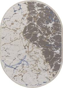 Ковер из Турции Ковер MOSSO 27231A GRY / NAVY Овал