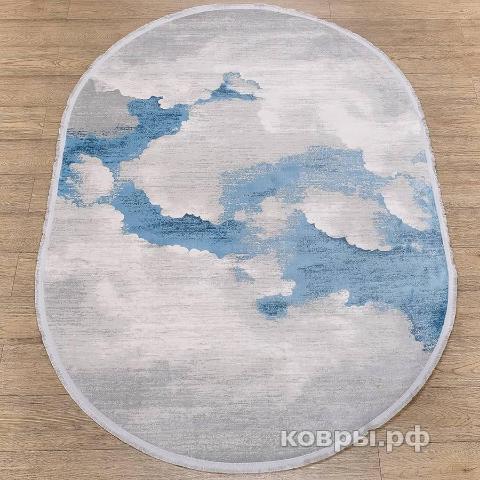 ковер Karmen hali Lite B236B BEIGE_COKEN / BLUE овал