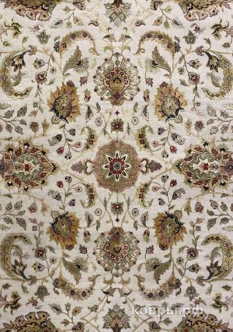 ковер ручной работы Индийский ковер ручной работы из шелка и шерсти 4.34x3.1 — фото 2