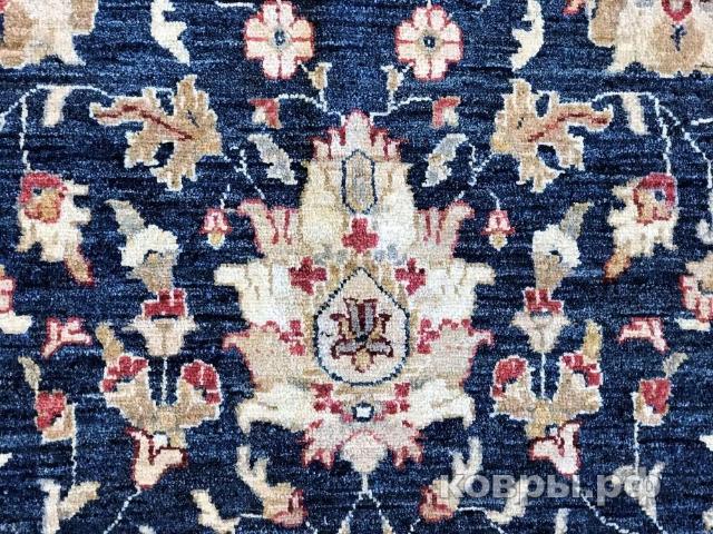 ковер ручной работы Афганский ковер ручной работы из шелка и шерсти Сhoubi Ziegler (Чуби зиглер) 2.62x1.64 — фото 3