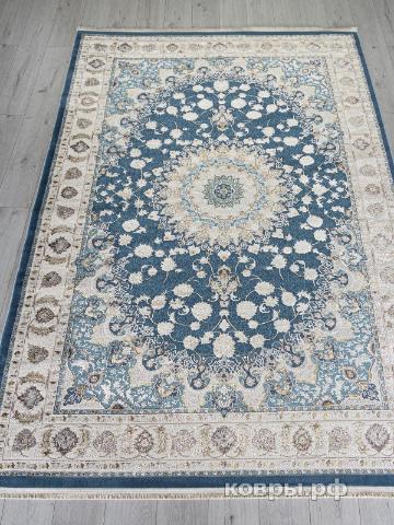 ковер Ковер ARDA ZARINA A050B D.BLUE SHIRINK / CREAM — фото 2