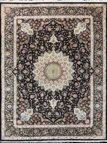 Шелковый Иранский ковер ручной работы Qum (Кум) 3.9x3