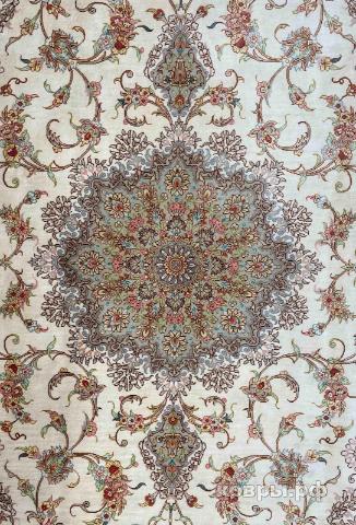 ковер ручной работы Шелковый Иранский ковер ручной работы Qum (Кум) 1.98x1.3 — фото 3