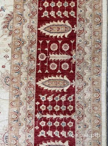 ковер ручной работы Шелковый Афганский ковер ручной работы Сhoubi (Чуби) 5.22x3.68 — фото 4