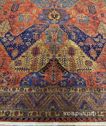 ковер ручной работы Шелковый Афганский ковер ручной работы Horasan (Хорасан) 3.71x2.8 — фото 4