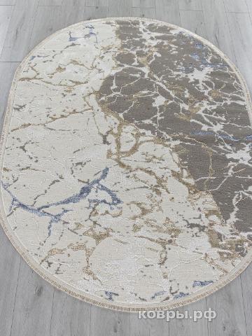 ковер Ковер KARDELEN MOSSO 27231A GRY / NAVY Овал — фото 2