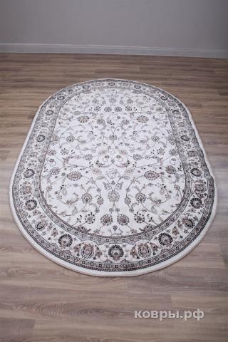 ковер Merinos Valencia Deluxe d251 cream-brown овал — фото 2