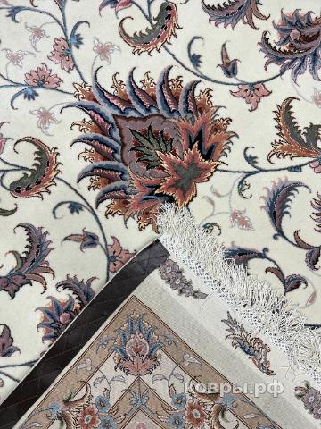 ковер ручной работы Иранский ковер ручной работы из шелка и шерсти Tabriz (Табриз) 5.15x3.45 — фото 4