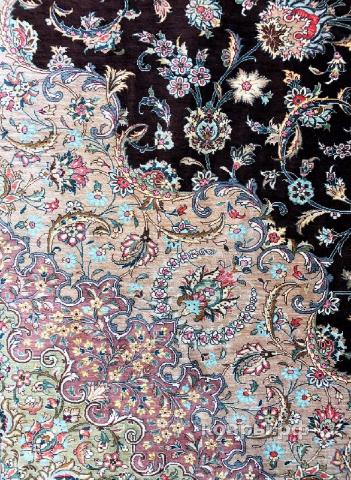 ковер ручной работы Шелковый Иранский ковер ручной работы Qum (Кум) 2.93x3.95 — фото 4