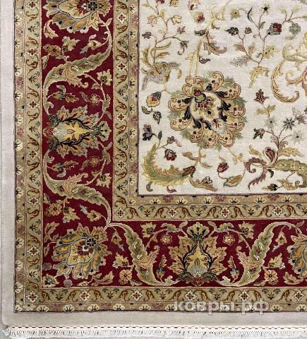 ковер ручной работы Индийский ковер ручной работы из шелка и шерсти 4.34x3.1 — фото 3