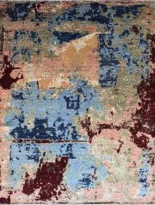 Шелковый Афганский ковер ручной работы Modern (Модерн) 3.07x2.36