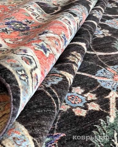 ковер ручной работы Шерстяной Афганский ковер ручной работы Сhoubi Ziegler (Чуби зиглер) 4.19x3.06 — фото 5