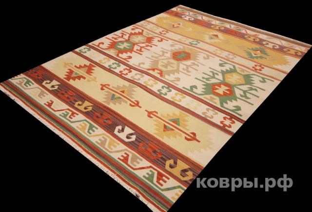 ковер ручной работы Шерстяной Афганский ковер ручной работы Kilim (Килим) 2.45x1.7 — фото 3