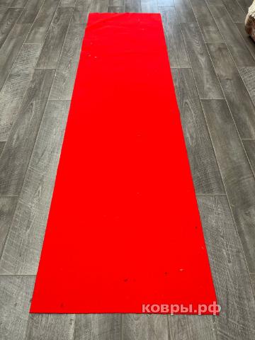 Халява Коврик № 1605,алый,размер 0,8 на 2,96 метра