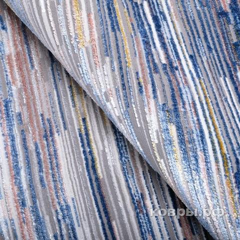 ковер Karmen hali Color B969B P_BEIGE / P_D_BLUE овал — фото 3