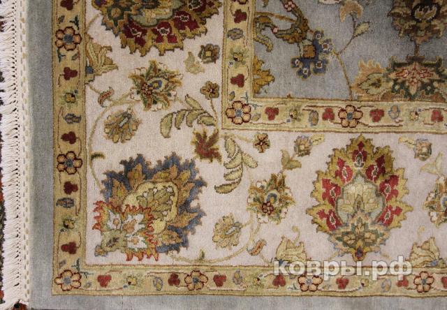 ковер ручной работы Индийский ковер ручной работы из шелка и шерсти Aurora (Аврора) 3.76x2.74 — фото 6