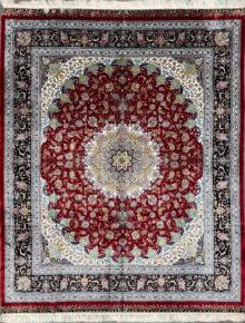 Шелковый Иранский ковер ручной работы Qum (Кум) 2.5x2.01