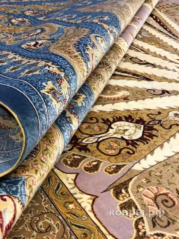 ковер ручной работы Шелковый Китайский ковер ручной работы Hereke (Хереке) 3.65x2.59 — фото 2